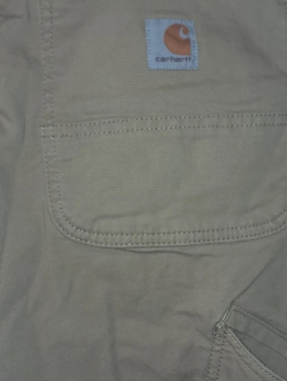 Carhartt Rugged Flex Mens 38x32 Relaxed Fit Canvas Work Pants. BN2291-M Tan